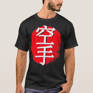 T-shirt Karate sign kick martial arts japan red sun