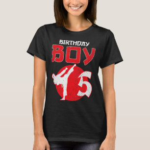 T-shirt Karate Taekwondo 5 Ans Anniversaire Arts Martiaux