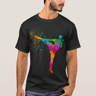T-shirt Karate taekwondo compétition en aquarelle 10