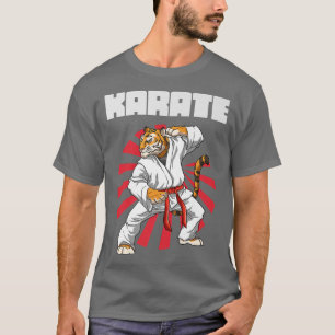 T-shirt Karate Tiger et japonais Sun Karate Martial Arts