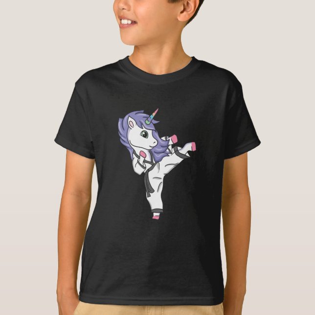 T-shirt Karate Unicorn - Cadeau (Devant)