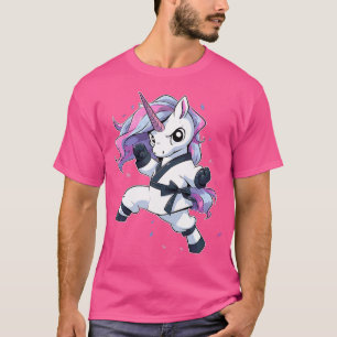 T-shirt Karate Unicorn Girl Martial Arts Taekwondo Kickbox
