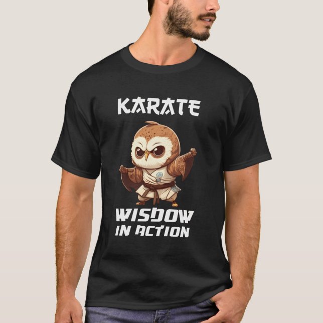 T-shirt Karate Wisdow En Action (Devant)