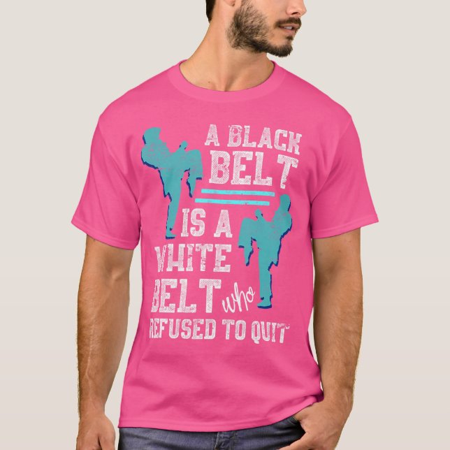 T-shirt Karateist Black Belt Combat Sport Martial Arts Kar (Devant)