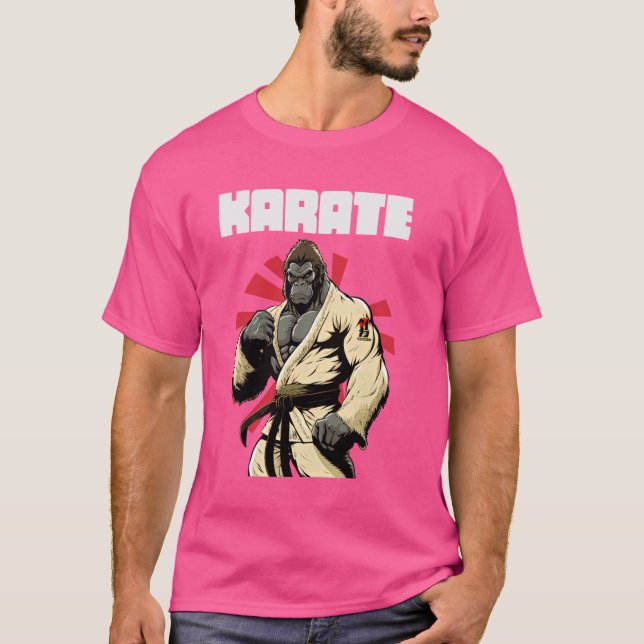 T-shirt Karateka et Gorille Karaté (Devant)