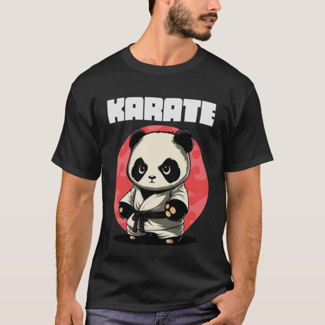 T-shirt Karateka Karate Panda (Devant)