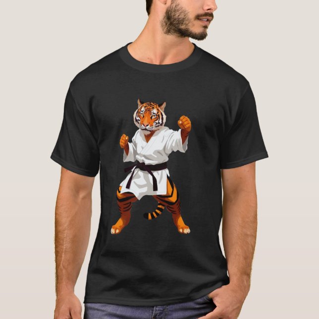 T-shirt Karateka Tigre Classique (Devant)