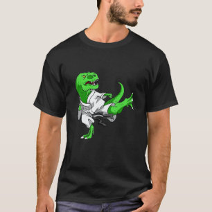 T-shirt Karatesaurus Trex Karaté Drôle Dinosaure Garçon Fi