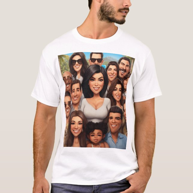 T-shirt Kardashian Cartoons Couture (Devant)