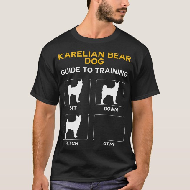 T-shirt Karelian Bear Chien Guide D'Entraînement Chien (Devant)