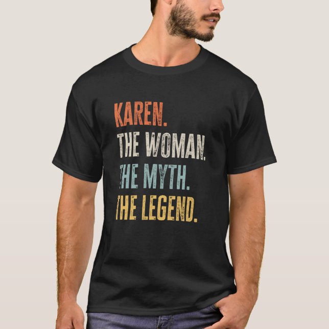 T-shirt Karen La Meilleure Femme Mythe Légende Meilleur No (Devant)