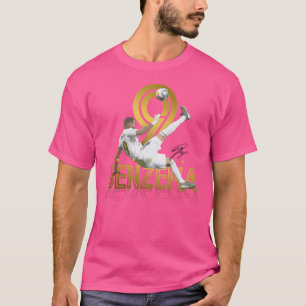 T-shirt Karim Benzema No.09 Joueur de football