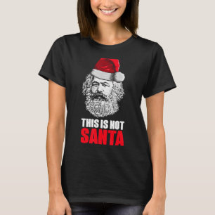 T-shirt Karl Marx Avec Santa Hat Ce N'Est Pas Père Noël