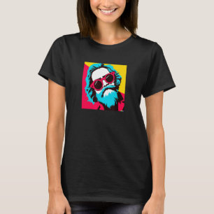 T-shirt Karl Marx avec Sunclasses Pop Art Portrait de Révo