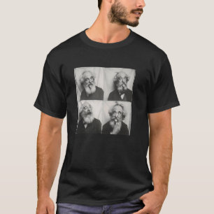 T-shirt Karl Marx dans le style de la machine photo vintag