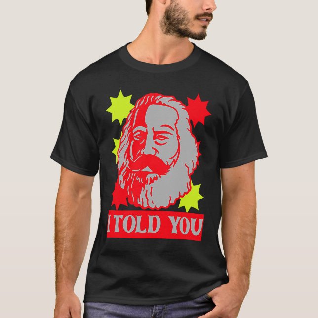 T-shirt Karl Marx Je Vous Ai Dit Communisme Capitale Commu (Devant)