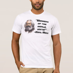 T-shirt Karl Marx "travailleurs du monde, unissent !"