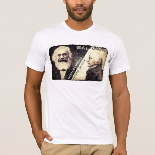 T-shirt Karl Marx v Adam Smith, le zen de - les mots
