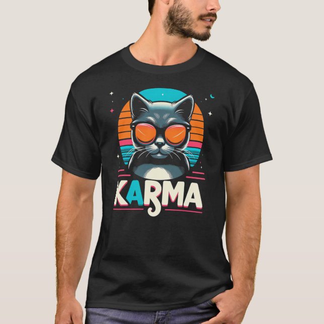 T-shirt Karma Cat (Devant)