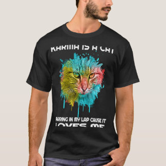 T-shirt Karma est un chat ronronnant sur mes genoux parce