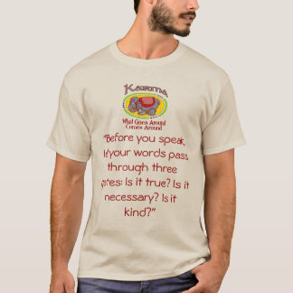 T-shirt Karma et parler