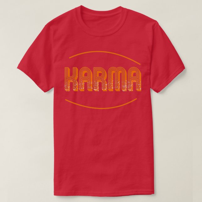 T-shirt Karma Karma Karma Conducteur De Bus Bon Karma Mal  (Design devant)