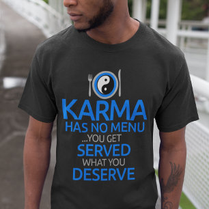 T-shirt Karma N'A Pas De Menu... Yin Yang Graphic