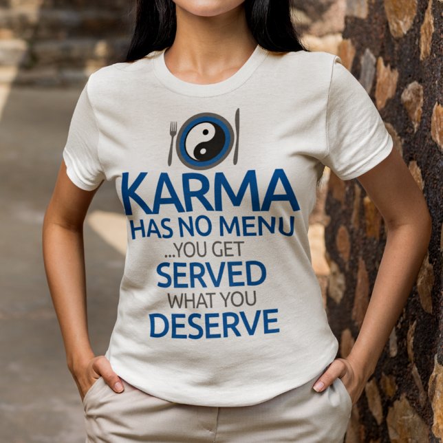 T-shirt Karma N'A Pas De Menu... Yin Yang Graphic (Créateur téléchargé)