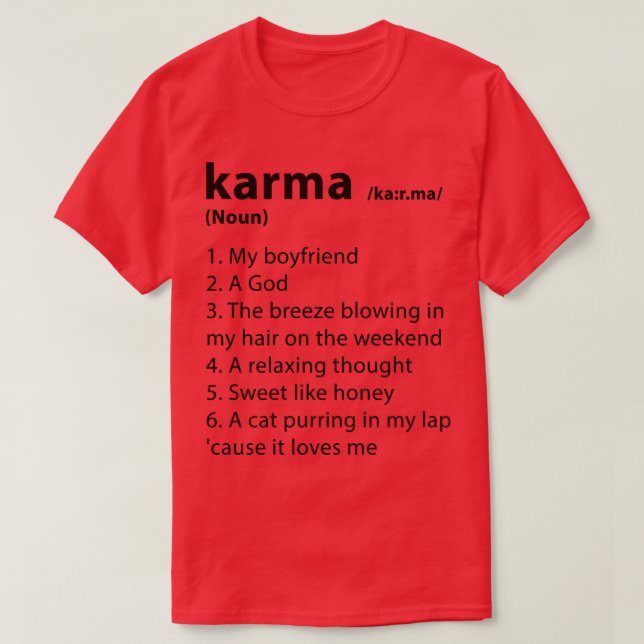 T-shirt Karma Signifie 1 (Design devant)