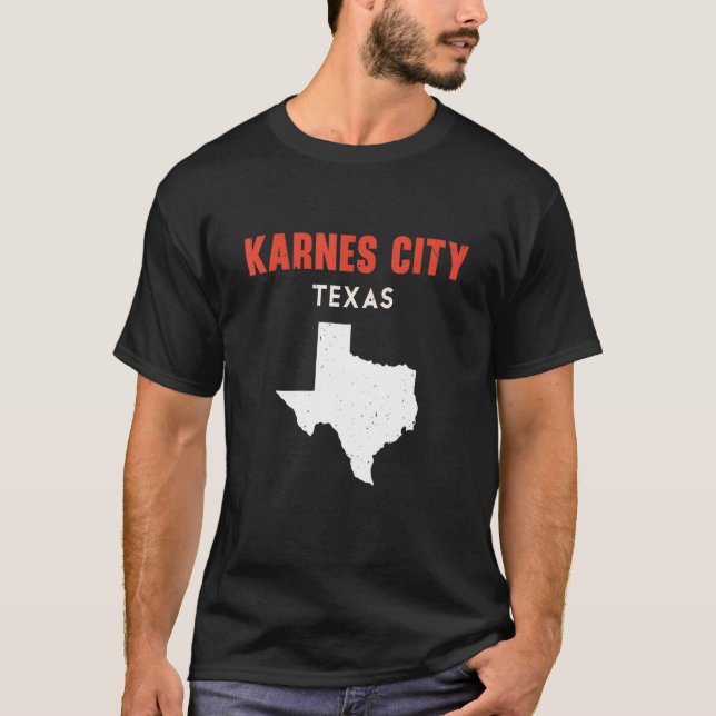 T-shirt Karnes City Texas USA State America Travel Texas (Devant)