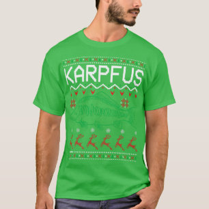 T-shirt Karpfus Angler Geschenke Ugly Christmas Weihnacht