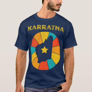 T-shirt Karratha Western Australia Vintage Distressé Souv