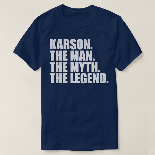 T-shirt Karson Karson Nom Karson prénom (Design devant)