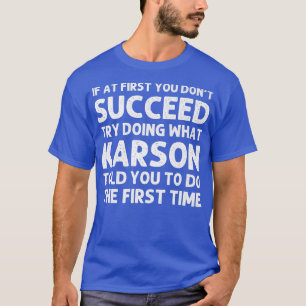 T-shirt KARSON Nom Anniversaire Personnalisé Drôle de Noël