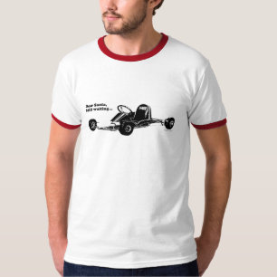 T-shirt Kart vintage - cher Père Noël, attendant toujour