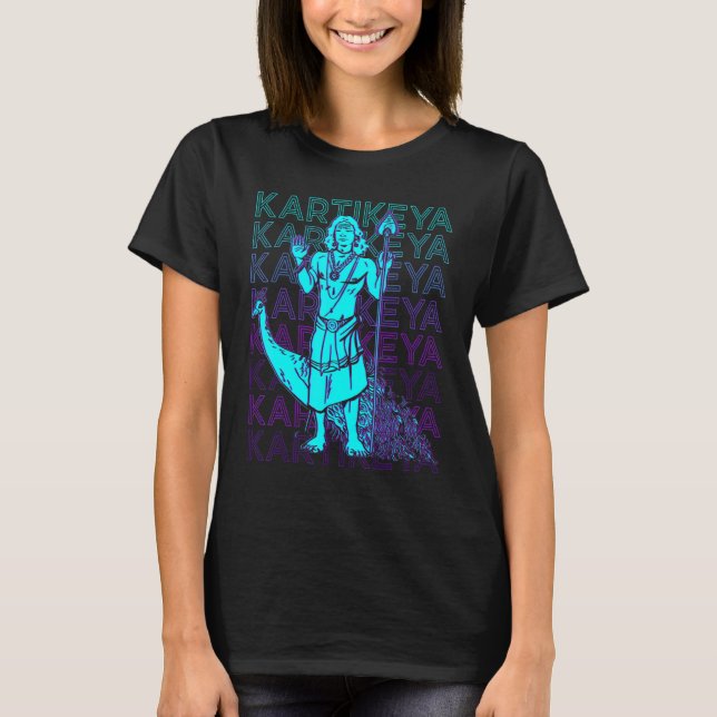 T-shirt Kartikeya Dieu hindoue Mythologie hindoue Dieu ant (Devant)