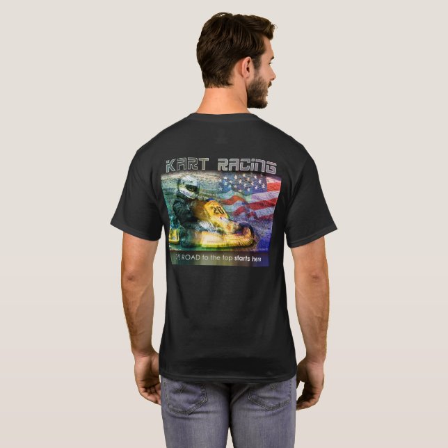 T-shirt Karting américain arrière (Dos entier)