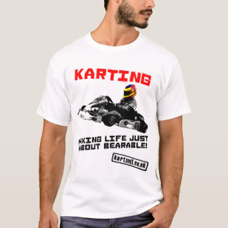 T-shirt Karting faisant la vie juste au sujet de
