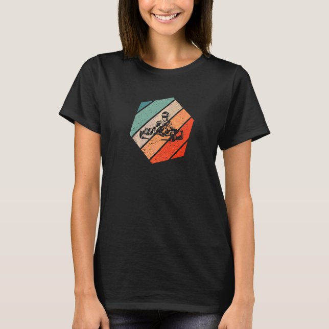 T-shirt Karting rétro style vintage  2 (Devant)