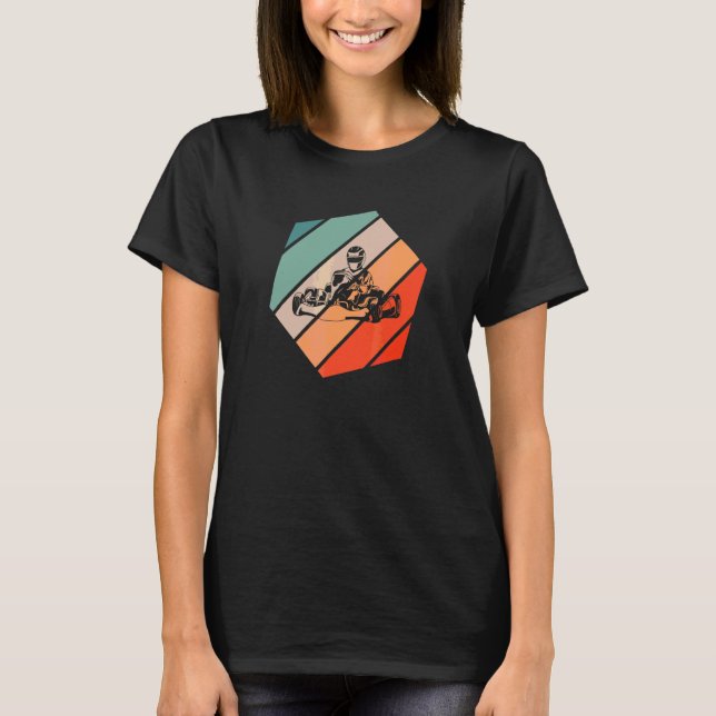 T-shirt Karting Rétro Style Vintage 4 (Devant)