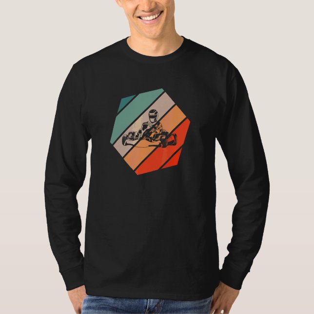 T-shirt Karting rétro style vintage 4 (Devant)