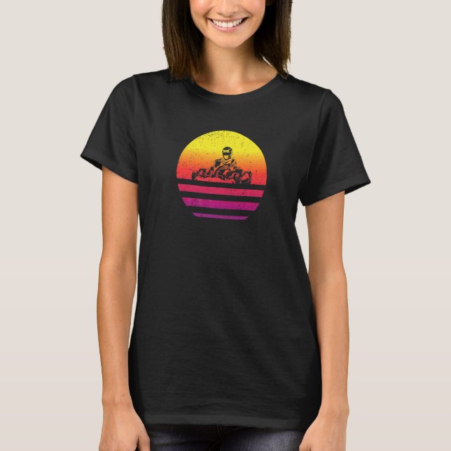 T-shirt Karting Rétro Vintage  1 (Devant)