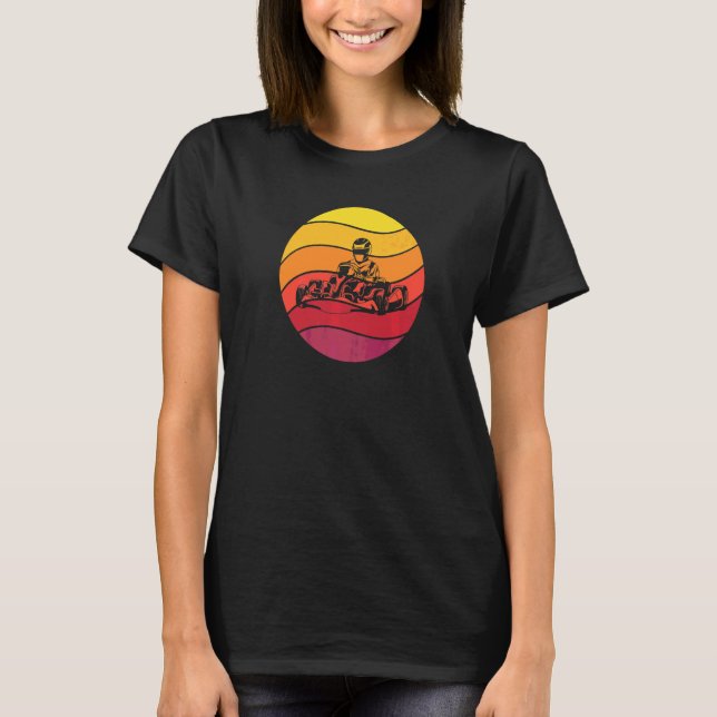T-shirt Karting Rétro Vintage 10 (Devant)