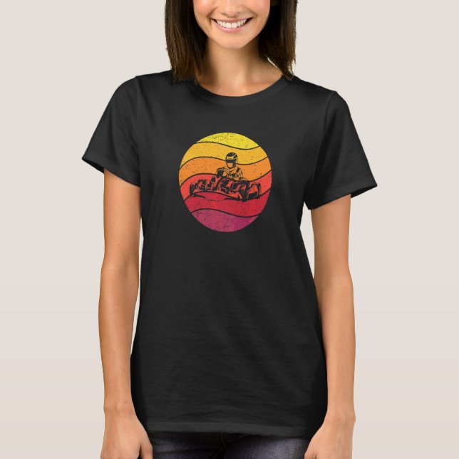 T-shirt Karting Rétro Vintage  7 (Devant)