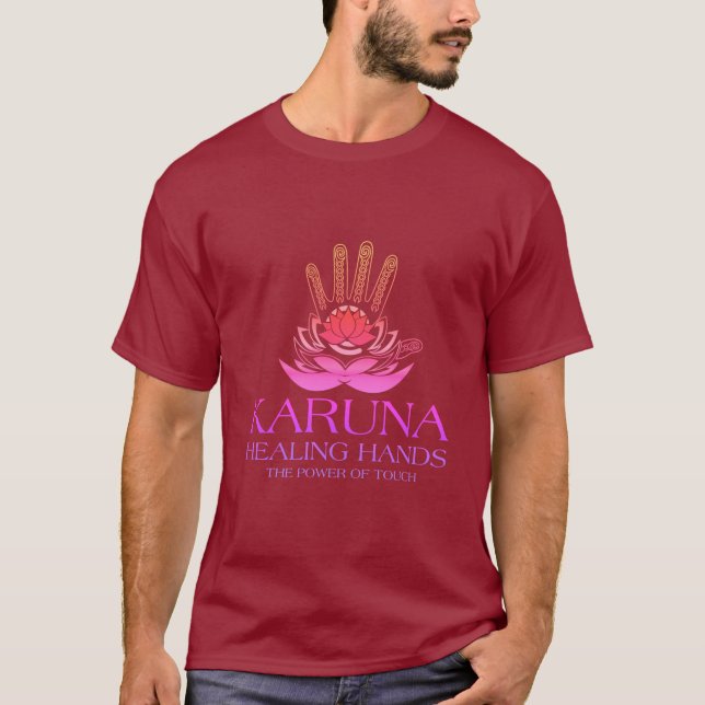 T-shirt Karuna Healing Hands Massage Thérapie & Reiki (Devant)
