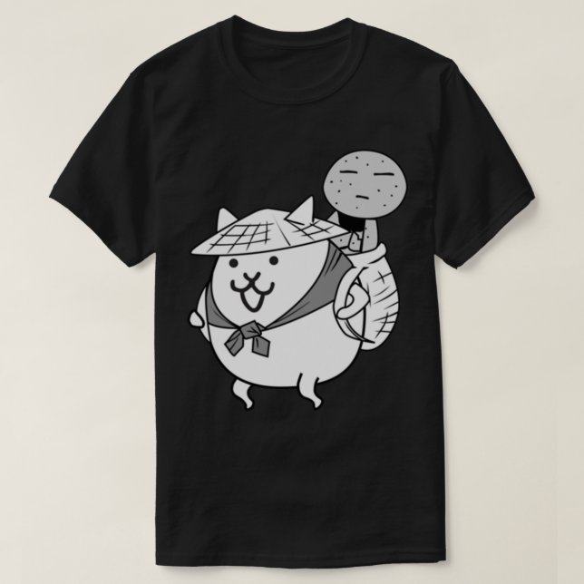 T-shirt Kasa Jizo Uber Rare Chat chats (Design devant)