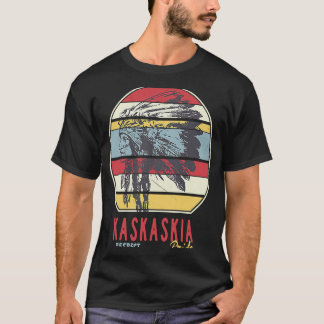 T-shirt Kaskaskia Native American Indian Respect Pride Ret