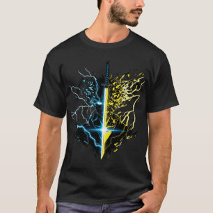 T-shirt Katana du Dieu du Tonnerre de Zenitsu - Éclair ble