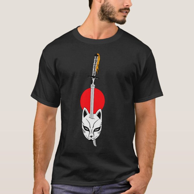T-shirt Katana et masque (Devant)