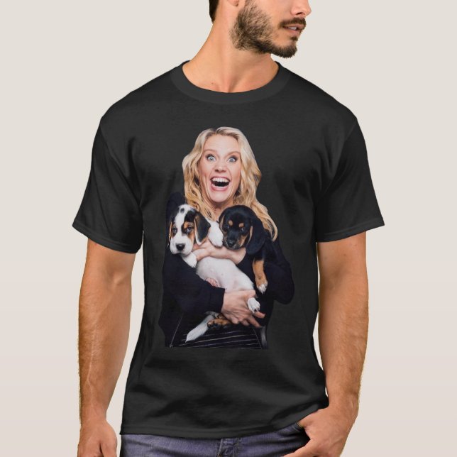T-shirt Kate Mckinnon Et Chiots (Devant)